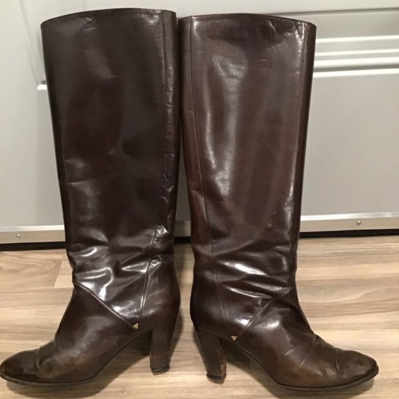 GUCCI Leather Vintage Boots Italy SZ 37/US 7 Made in Italy SN: 0047 313 103 37 - Picture 5 of 16